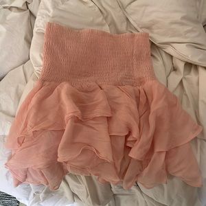 perfect condition pink skirt flowy and cute High wasted